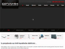 Tablet Screenshot of dinamikenerji.com